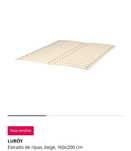 Estrado de ripas para cama 160 x 200