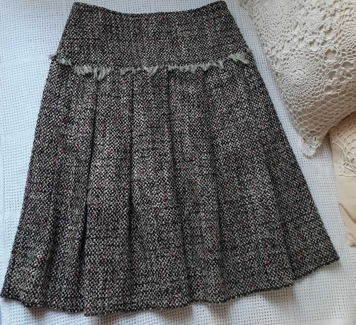 Max Mara Max&Co. Alpaca Wełna midi spódnica wełniana alpaka S S/M