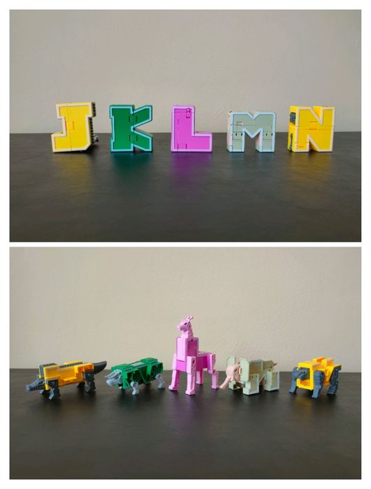 Є всі літери. Цифри, букви-трансформери Transbot Lingva Zoo, Combo