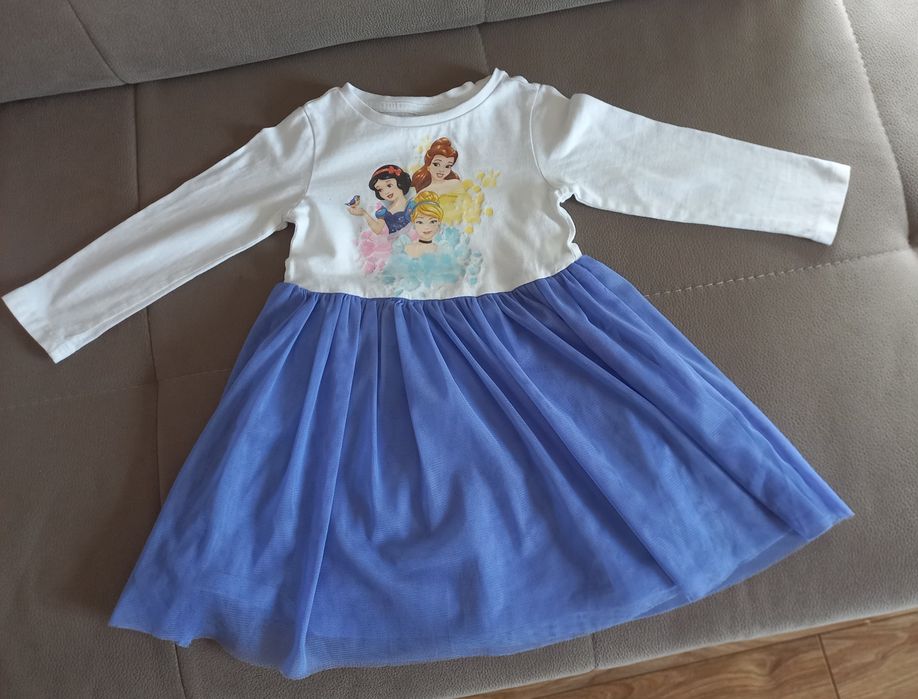 Sukienka bawelniana księżniczki Disneya rozm. 86/92
