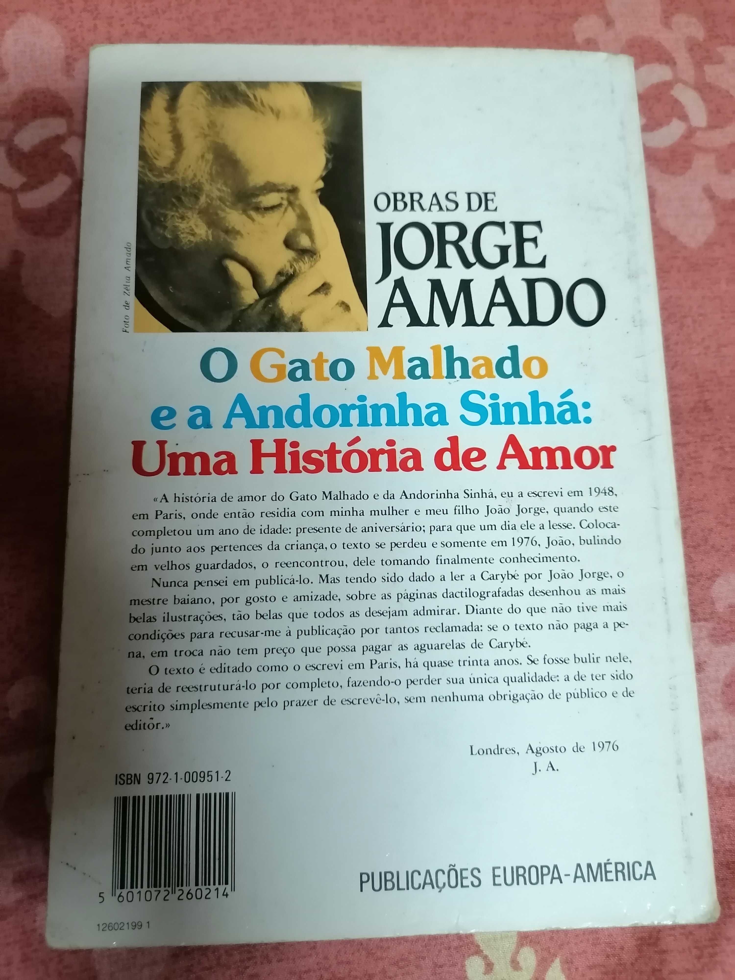 O Gato Malhado e a Andorinha Sinhá: uma história de amor - Jorge Amado