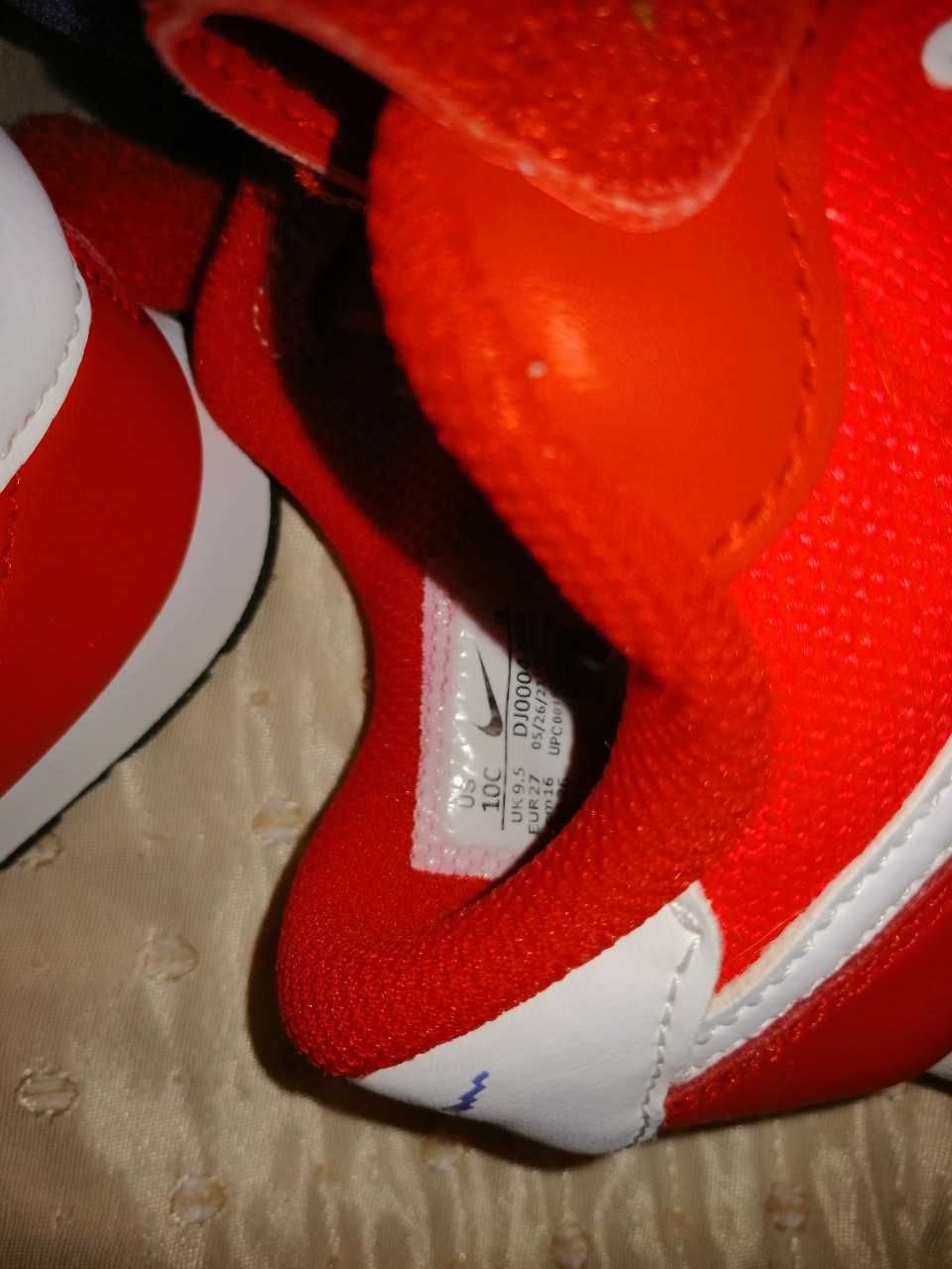 Nike Red Player One buciki rozm. 27 cm wew. 16 cm rzepy czerwone