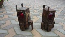 Lampa 2 lampy PKP sygnałowe końca pociągu akumulatorowe