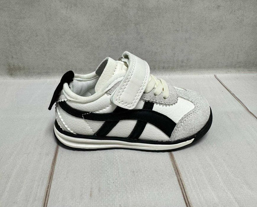 Дитячі  легкі шкіряні кросівки  Jong Golf на липучці 21-26 бежеві/сірі