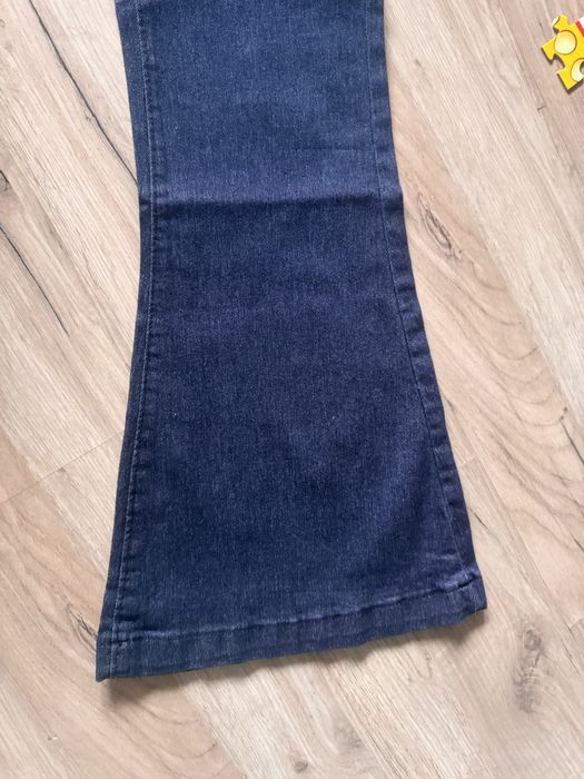 Spodnie dzwony a la dżinsy wysoki stan