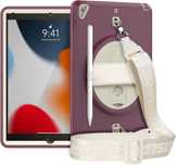 Etui do iPad Mini 5/4 7.9" z Podstawką i Paskiem na Ramię Fioletowe