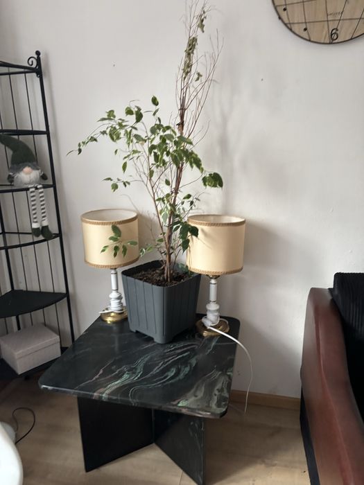 Stolik kawowy czarny konglomerat