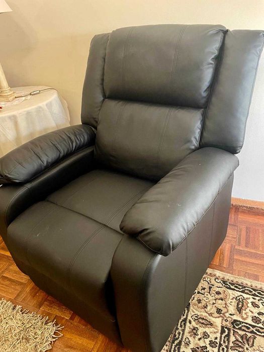 Poltrona em pele como Nova