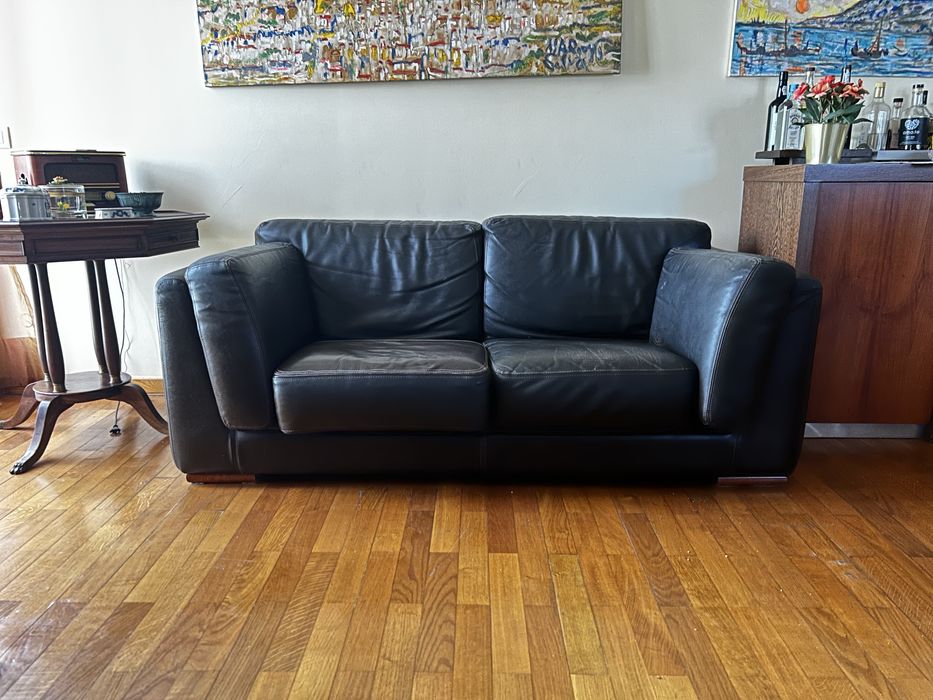 Sofás de pele - conjunto