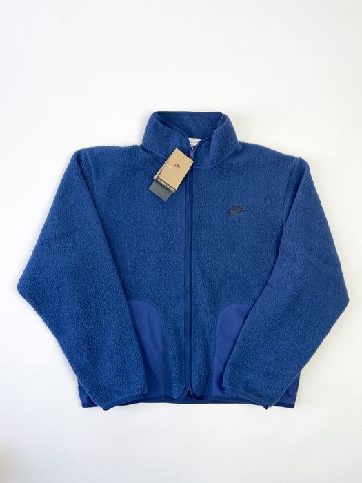 Оригінал! Зіп Худі Nike Sherpa (темно-синє) (S/M/L) / Нове з бірками!