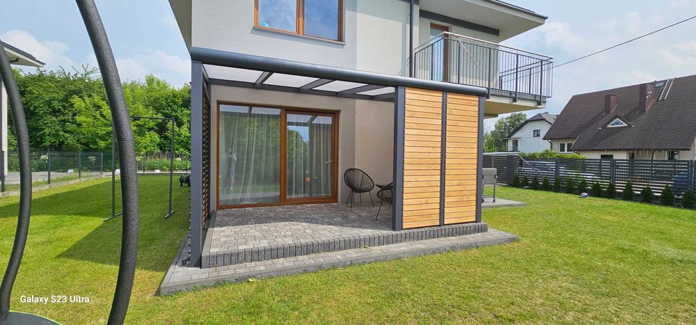 Pergola aluminiowa 5x3 regulowane ścianki