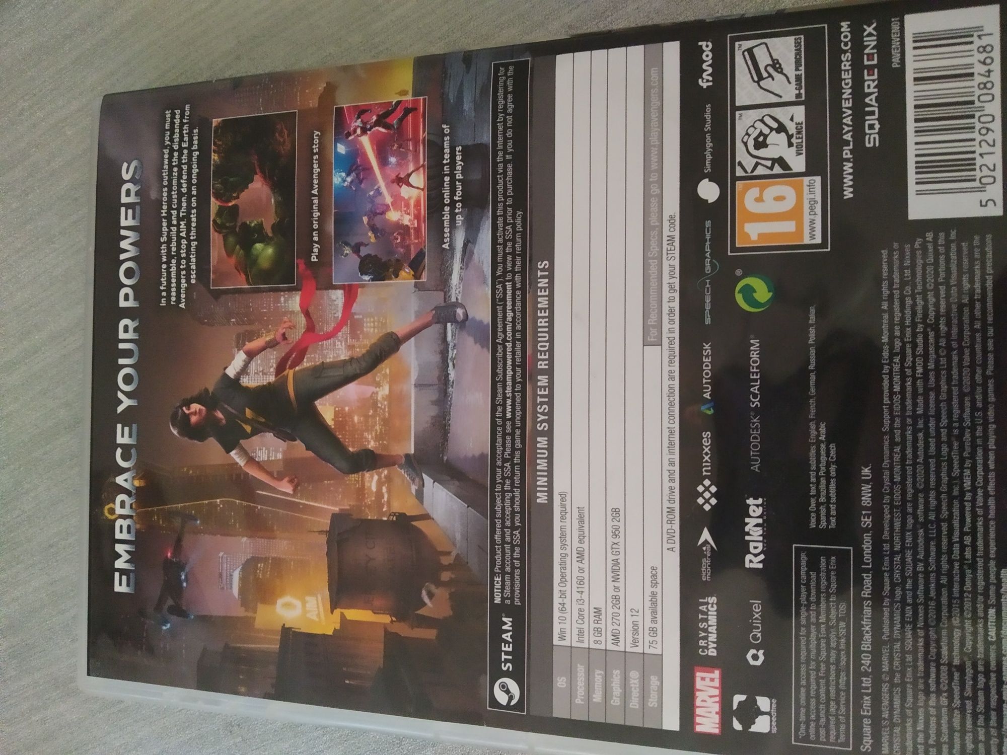 Marvel Avengers Gra Pc