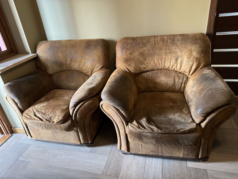 Zestaw sofa rozkladana plus 2 fotele