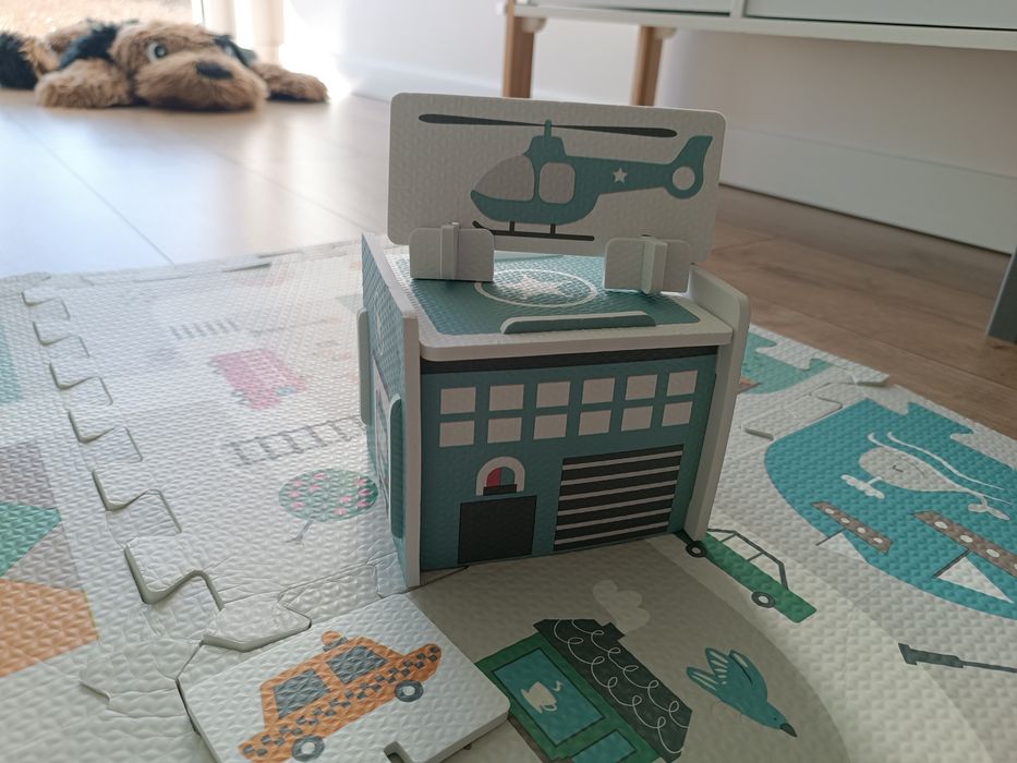 Piankowa mata dla dzieci Puzzle Nukido 116x116 cm