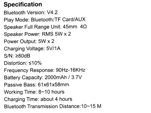 Мінідинамік Bluetooth AWEI Y331