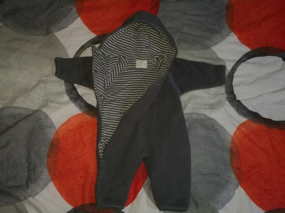 Watowany kombinezon LINDEX roz. 56 gruby,ocieplany,polarowy