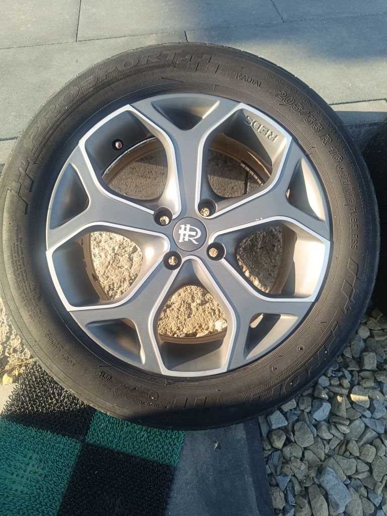 Alufelgi REDS 16" 4x100 + opony letnie 205/55