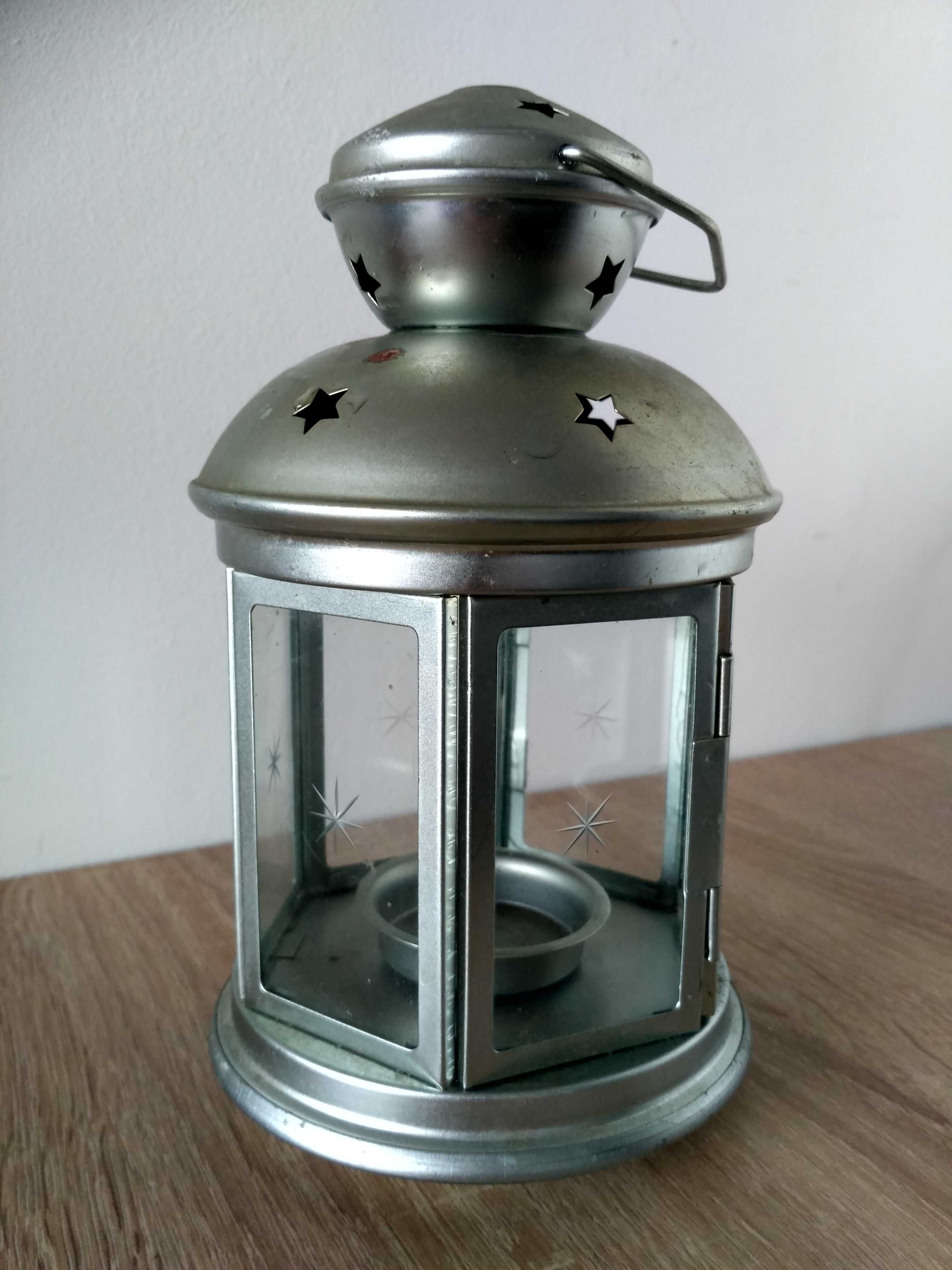 Świecznik latarnia herbata świeca ротера, 19,5 cm, stal