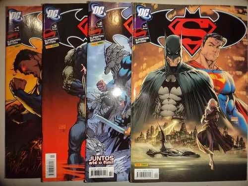 serie bd super homem e batman completa