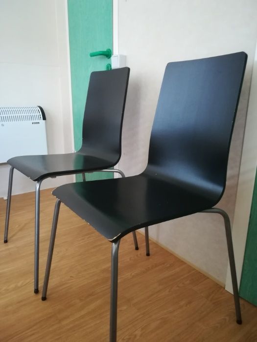 2x krzesło czarne MARTIN IKEA