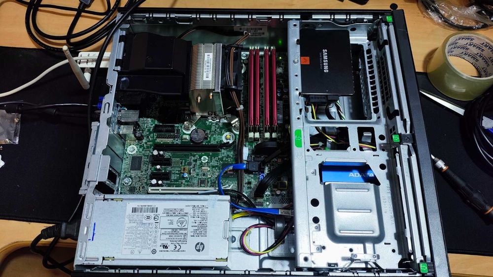 Komputer HP EliteDesk 800 G1 i5/16GB/250SSD/1TBHDD W11 + dodatki