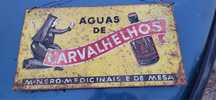 Placa de metal antiga Carvalhelhos