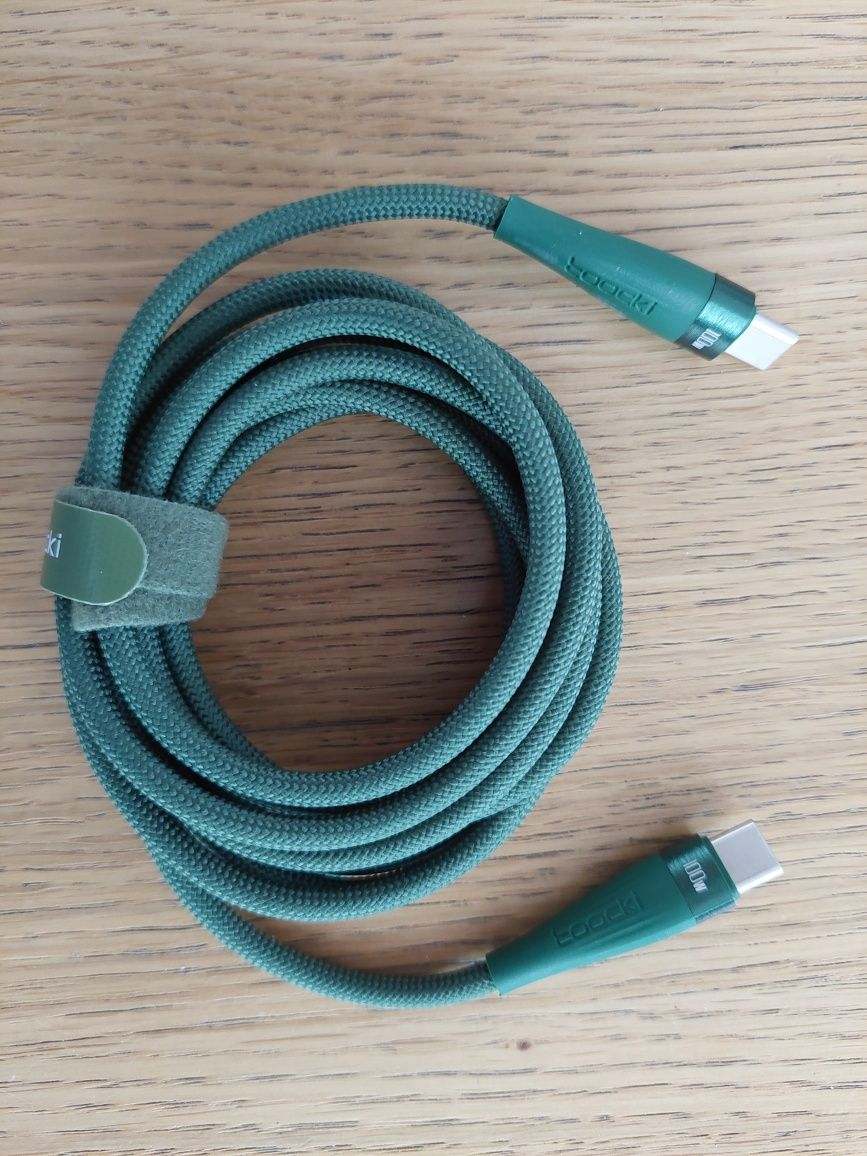 Kabel USB C - USB C 2m 100W oplot nylonowy