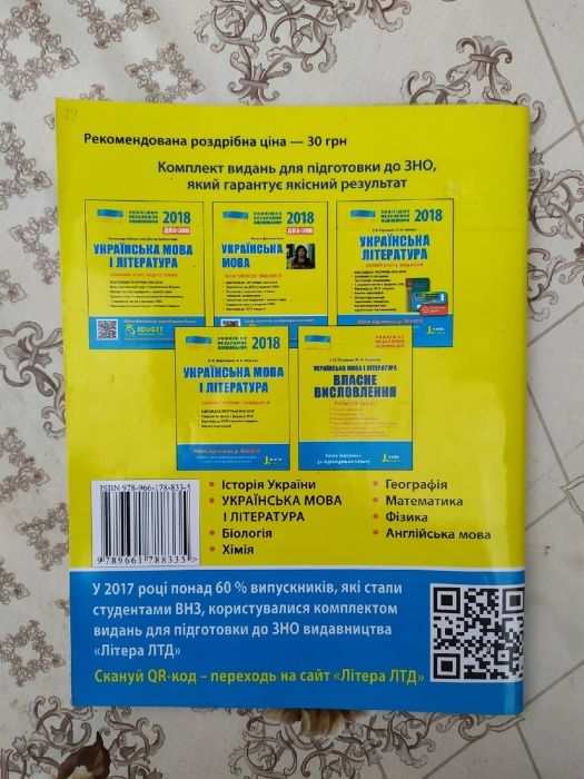 Підготовка до ЗНО з укр. мови та літератури. Власне висловлювання