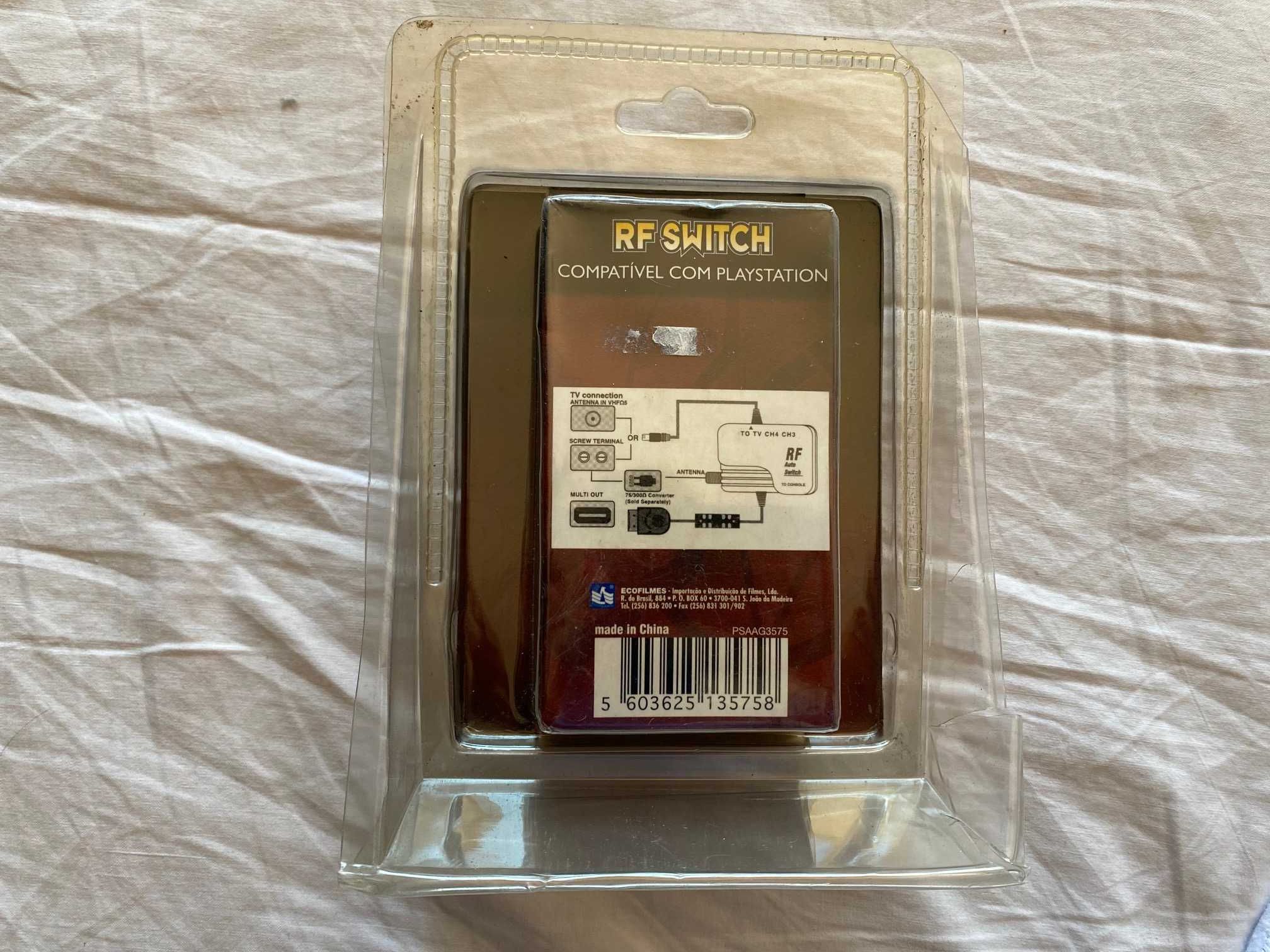 RF SWITCH ADAPTER ECOSTAR para Playstation Novo selado