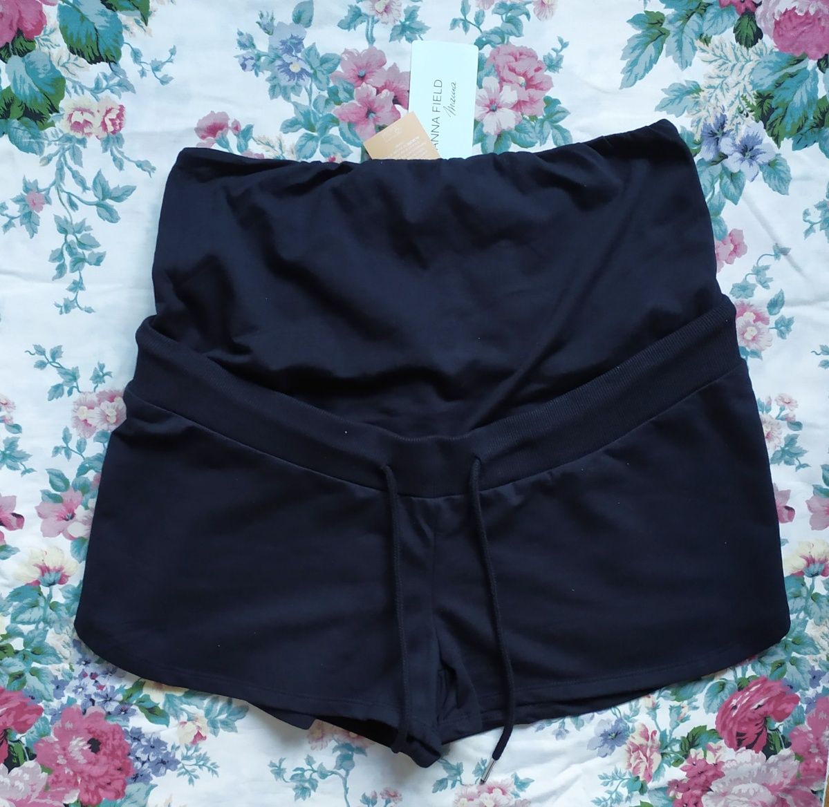 Spodenki ciążowe M NOWE czarne krótkie szorty spodnie 38