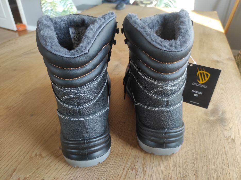 Wysokie buty robocze Procera Narvik S3 Zimowe Ocieplane rozmiar 41