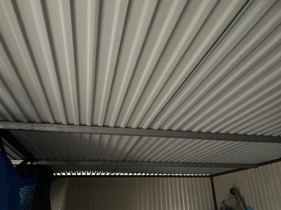 Garaż na dwa auta blaszany blaszak 6x5m grafit stan bdb