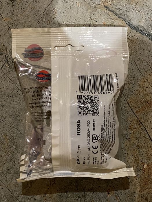 Włącznik dzwonkowy podtynkowy