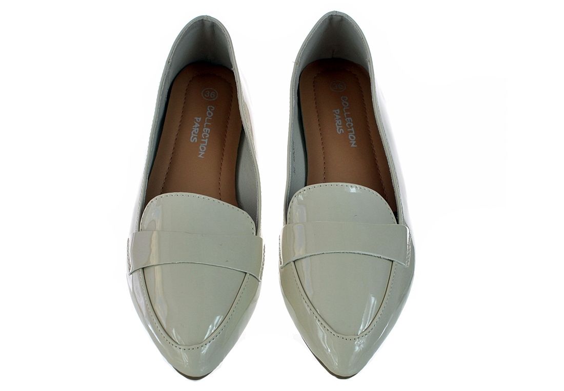 Rozmiar: 38 Baleriny Mokasyny Lakierki Eleganckie Buty Damskie 6357