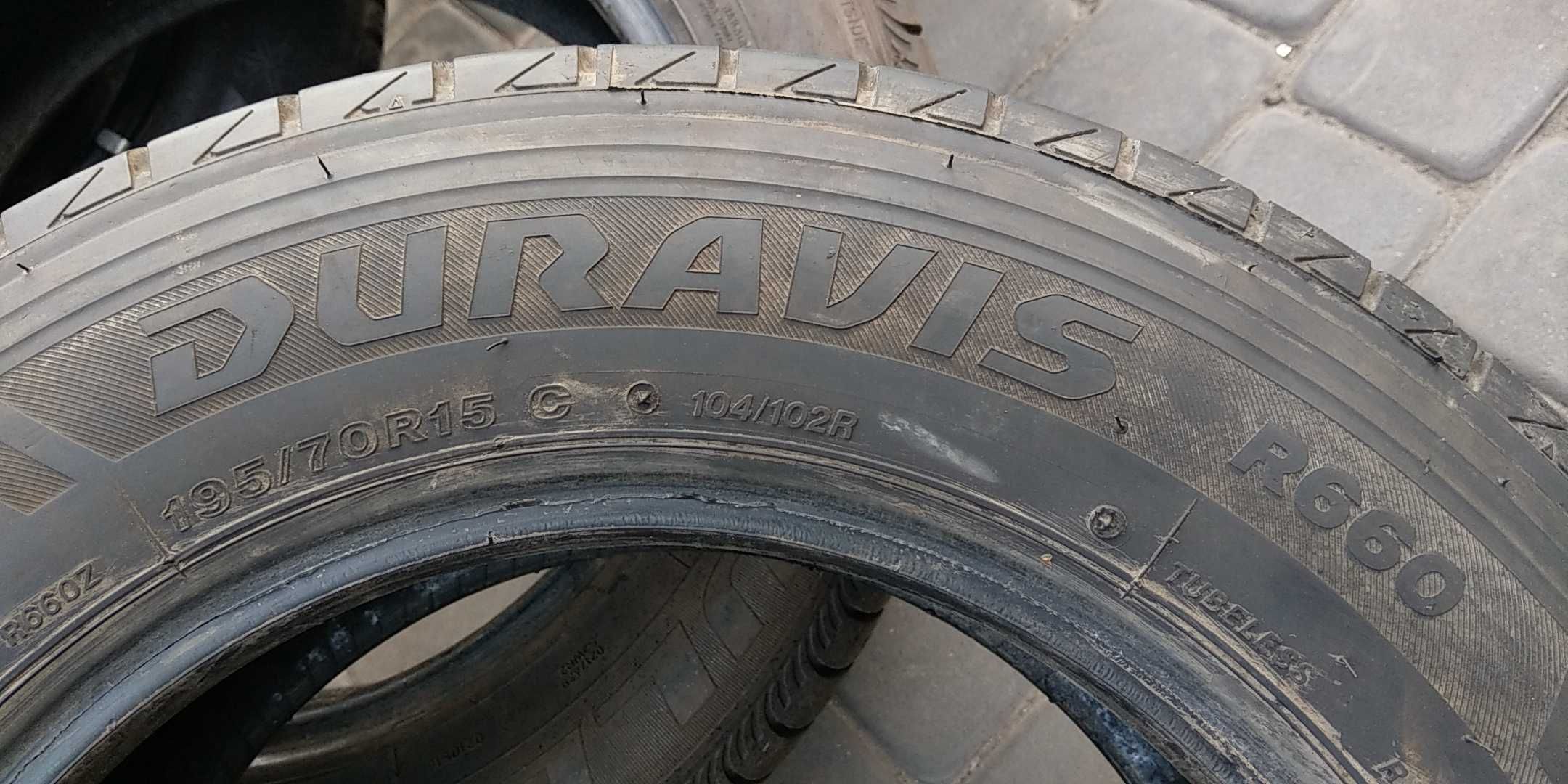 Шина літня 1шт BRIDGESTONE Duravis R660 195/70 R15c с 9.1mm колесо