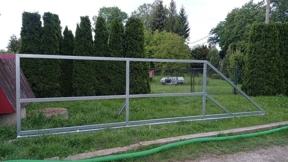 Brama przesuwna ocynk tanio komplet