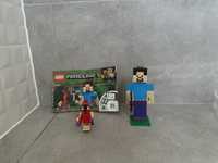 Lego minecraft 21148 Steve z papugą