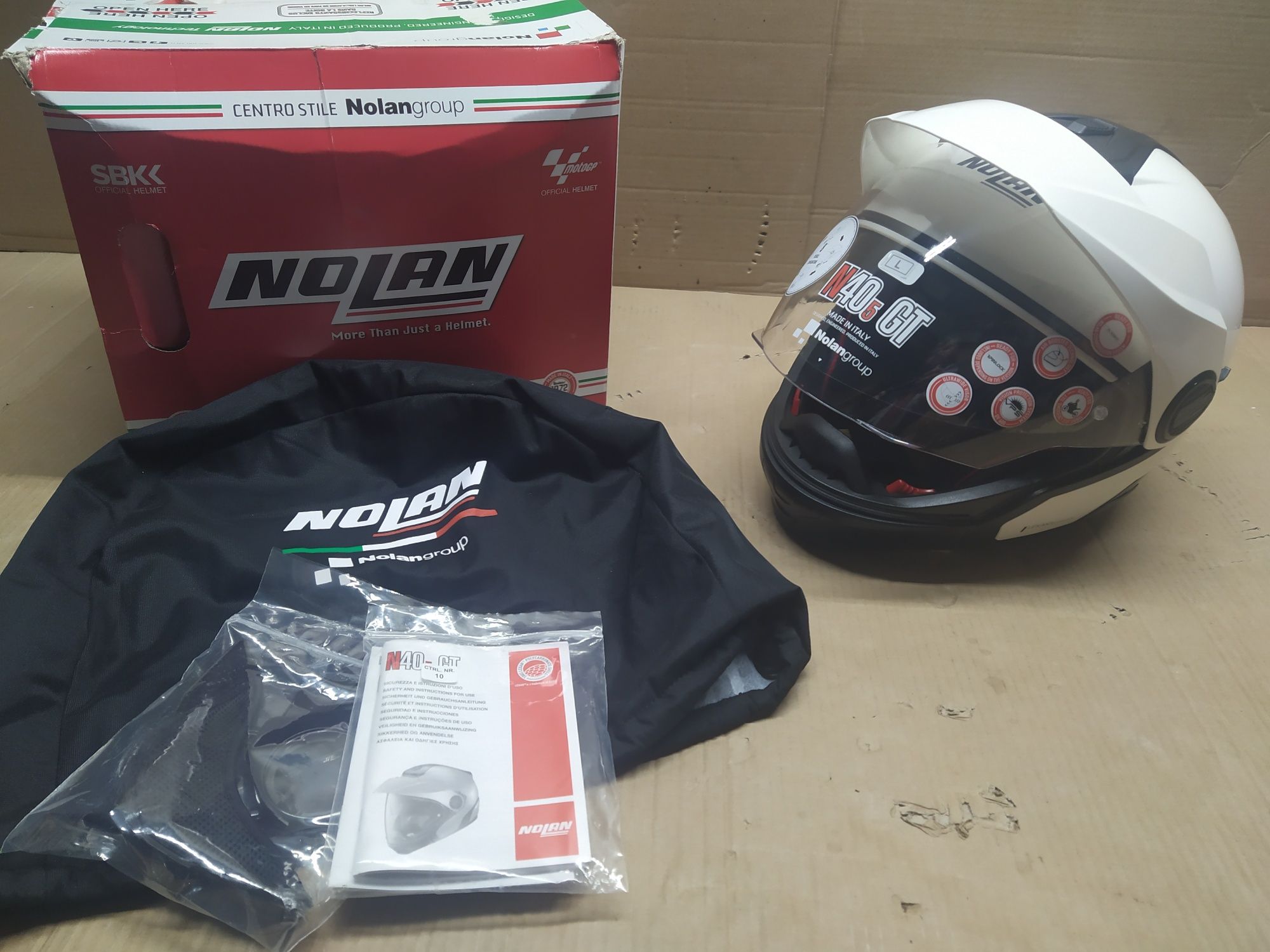 Kask motocyklowy Nolan N40-5 GT White rozm. L