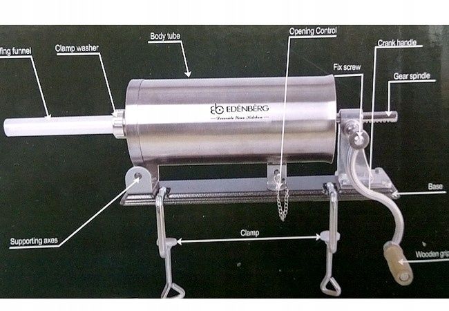 nadziewarka do kiełbas 6 haków + termometr na 5kg.