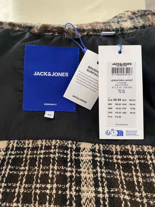 JACK&JONES męska kurtka przejściowa overshirt XL nowa Jack & Jones