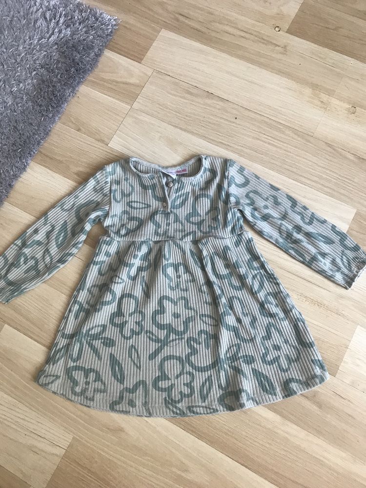Sukienka Zara z dł rękawem r. 98