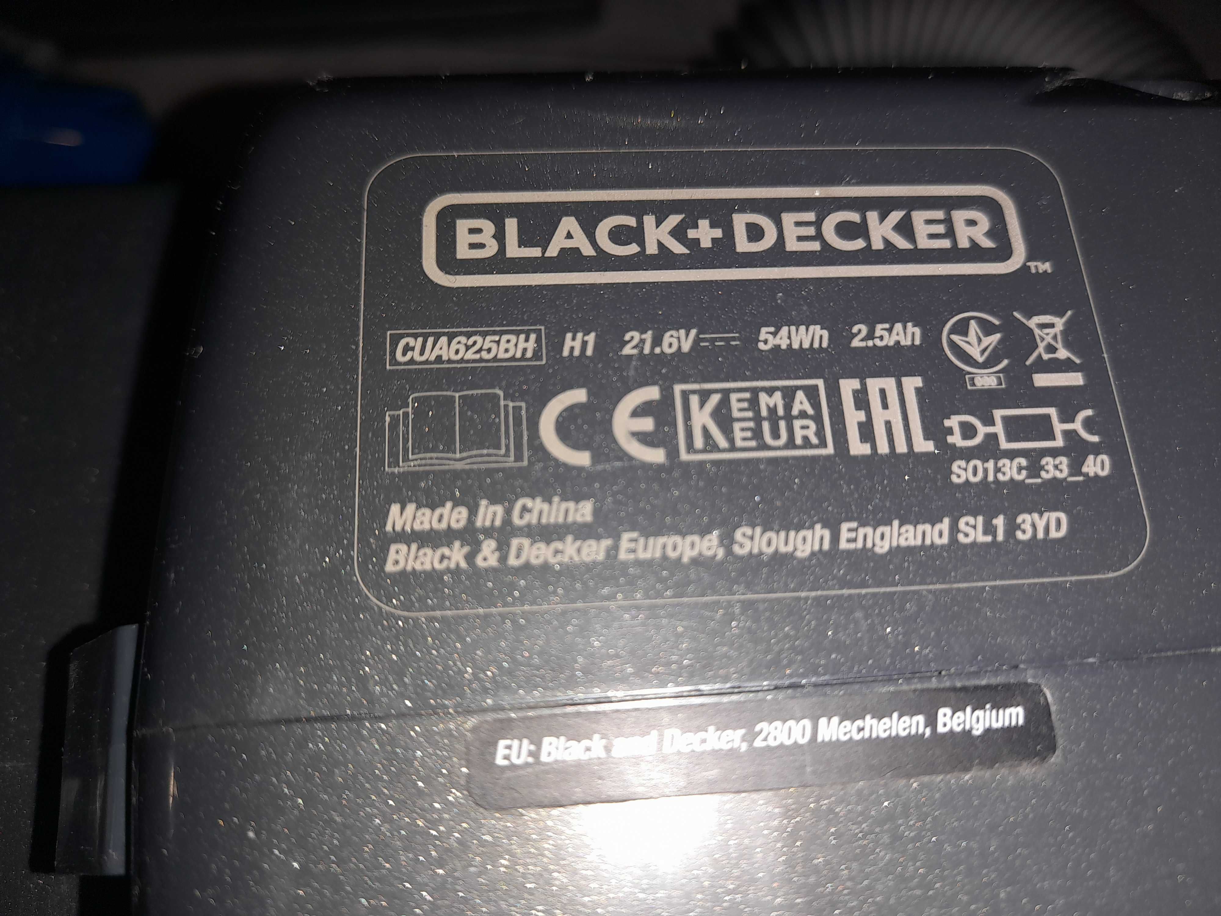 BLACK&DECKER CUA625BHP odkurzacz pionowy do sierści 2w1 21,6V