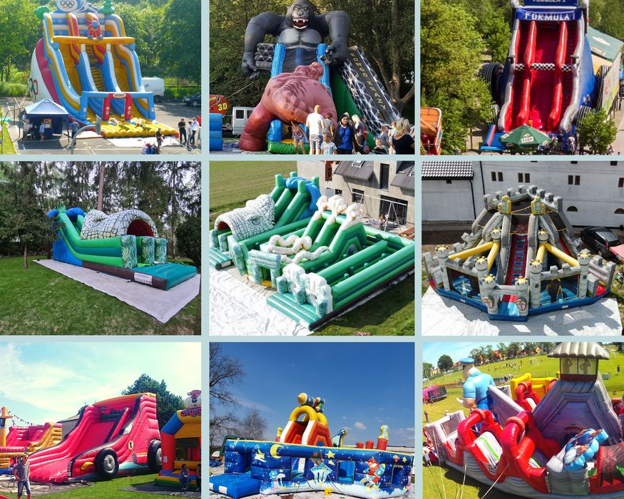 Dmuchana zjeżdżalnia, plac zabaw, tor przeszkód, dmuchaniec - wynajem