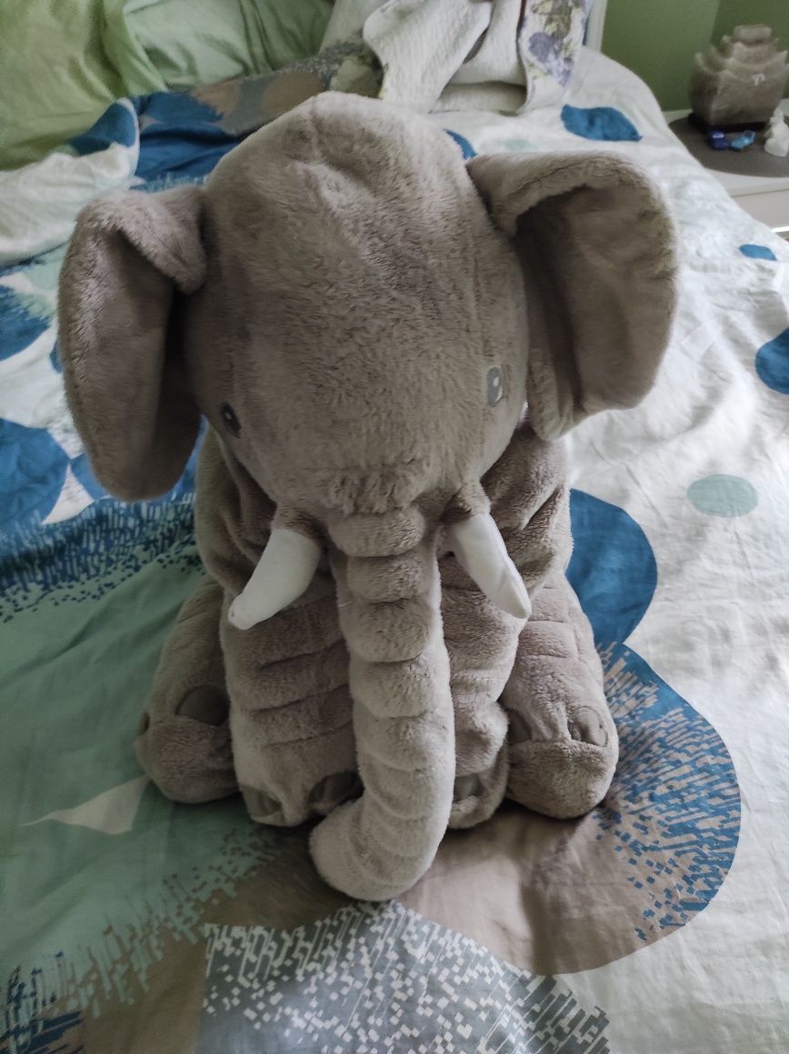 Слон IKEA 60 см плюшевий слоник ікеа м'яка іграшка обіймашик