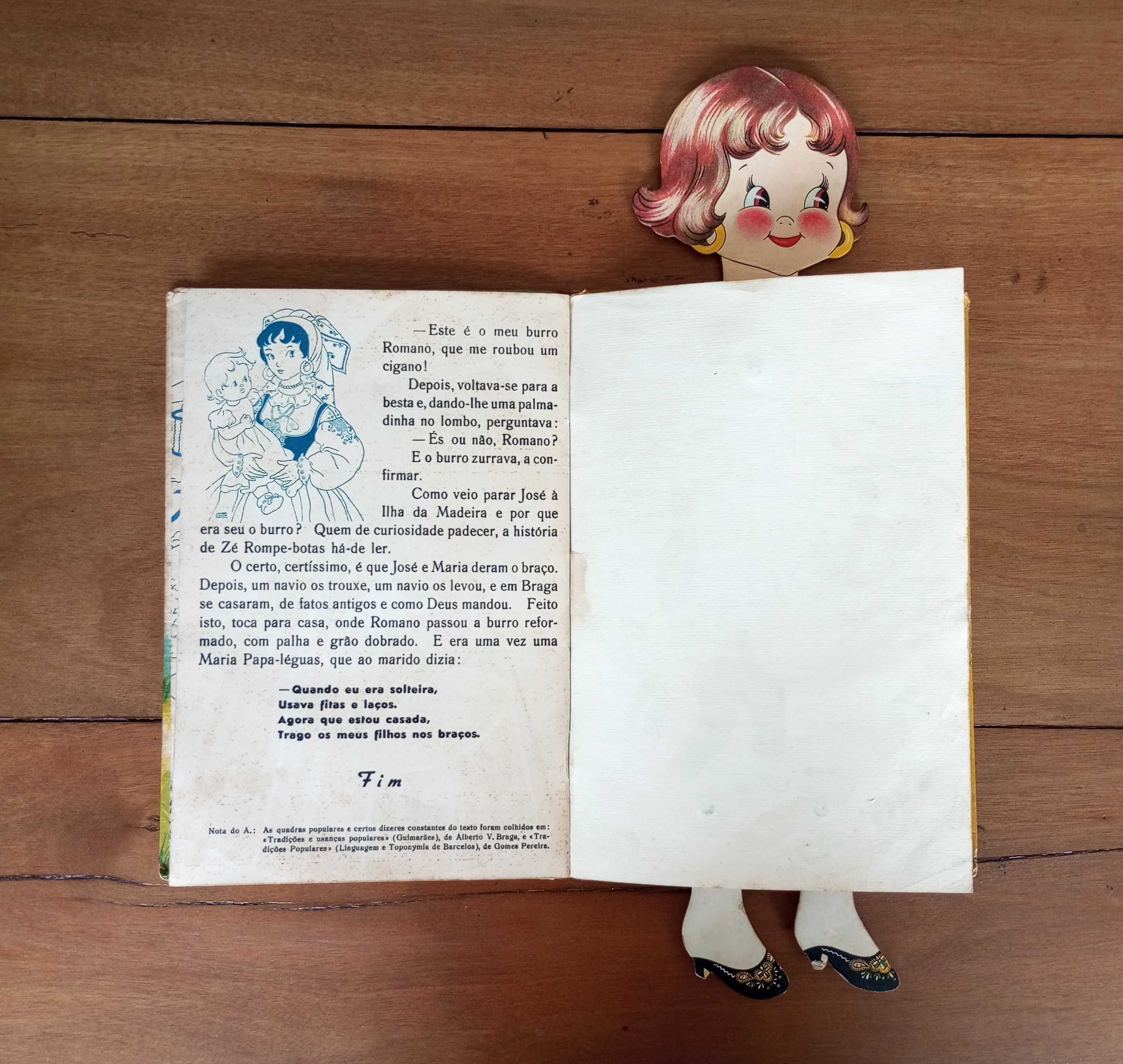 Antigo livro infantil Majora Maria Papa-Léguas de Costa Barreto