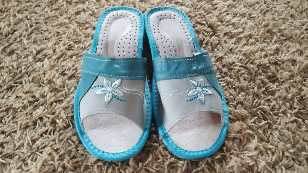 Тапочки шкіряні кімнатні (36-46р)