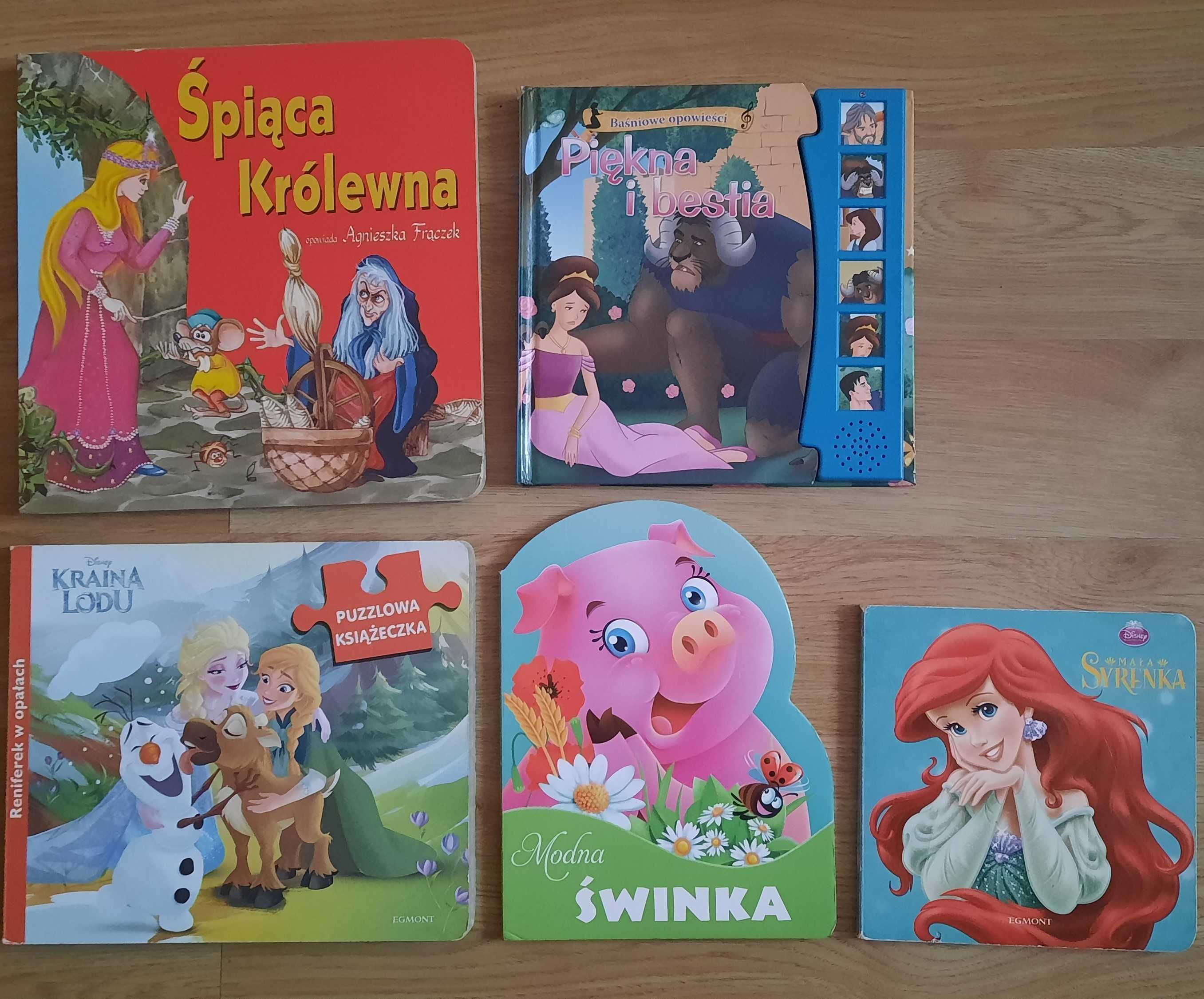 Książki dla najmłodszych dzieci, bajki, puzzle, audiobook