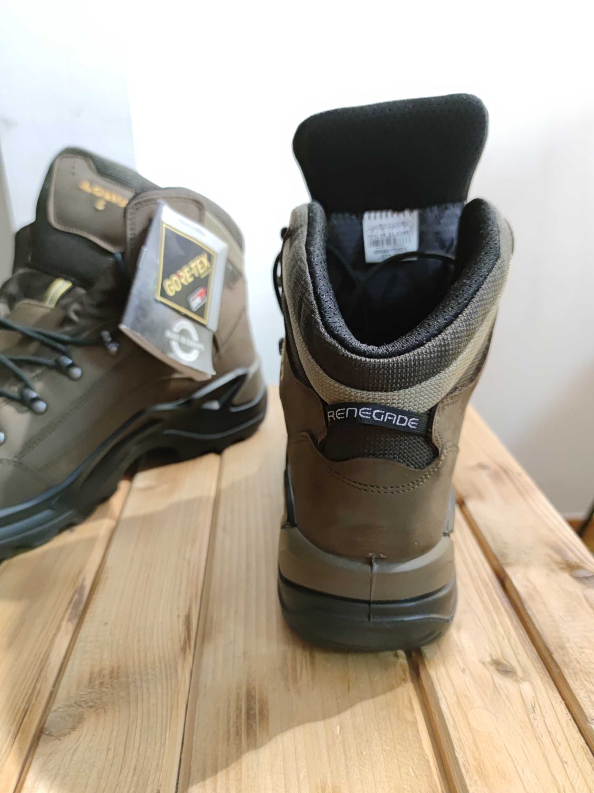 АКЦІЯ!!! Lowa Renegade GTX MID S, 45розмір. Коричневі. Нові. Оригінал.