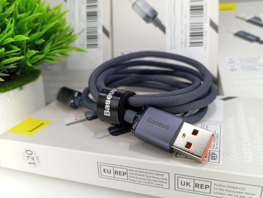 Кабель Baseus type C 120см Кабель тайп си Юсб USB 100w