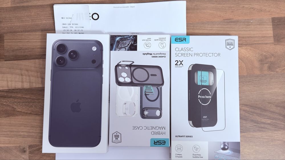 Vendo/troco iphone 17 pro max com fatura e garantia + seguro